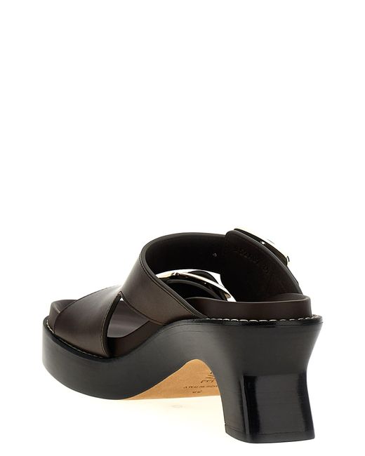 Loewe Black Ease Sandals