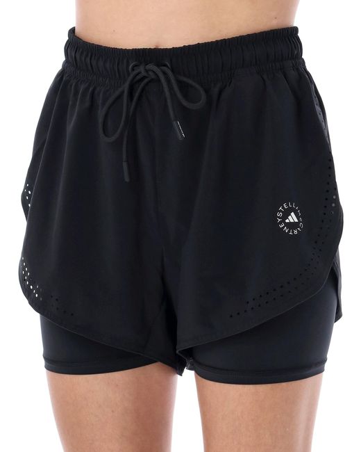 Adidas By Stella McCartney Black Truepurpose 2-In-1 Training Shorts