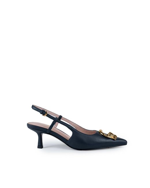 Coccinelle Blue C-Me Smooth Slingback Shoes