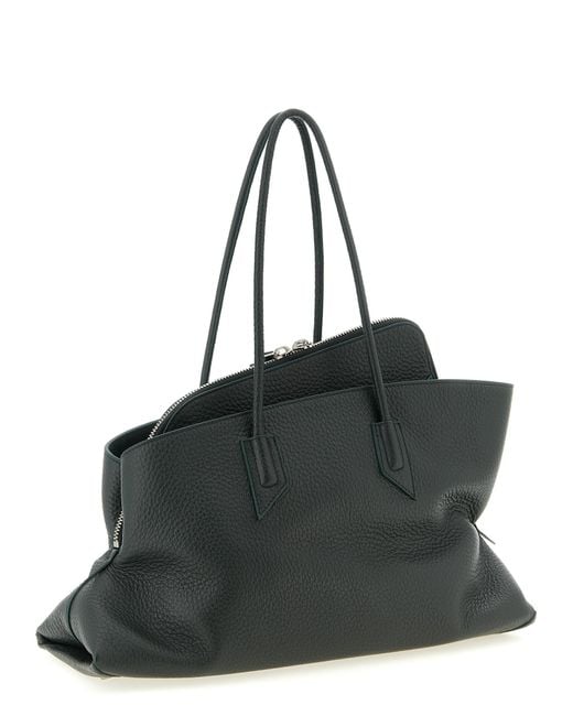 The Attico Black La Passeggiata Medium Shoulder Bags