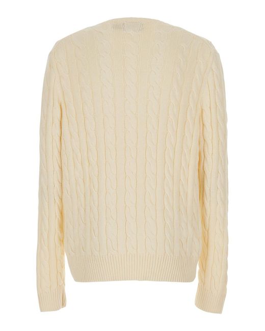 Polo Ralph Lauren Natural Crewneck Sweater Cotton Tops for men
