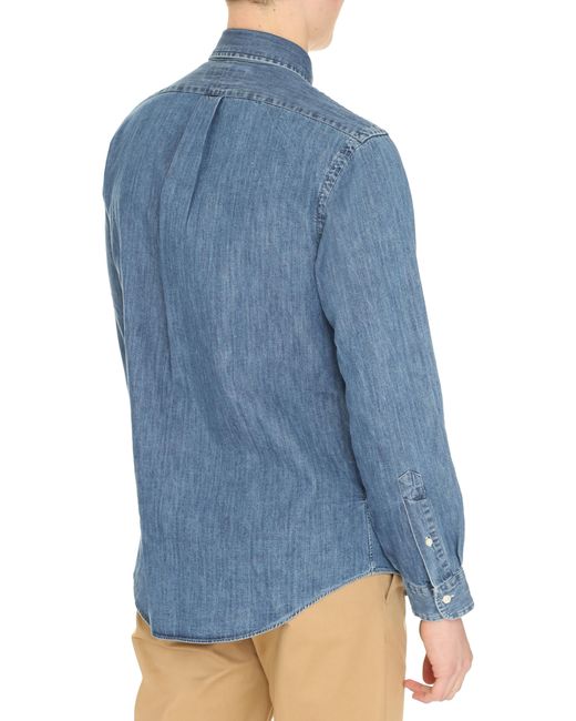 Polo Ralph Lauren Blue Shirt Cotton for men