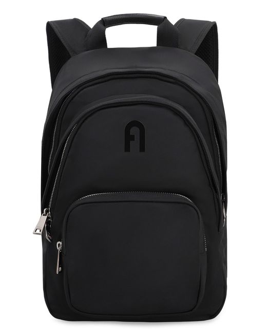 Furla Multi S Nylon Backpack in Black | Lyst