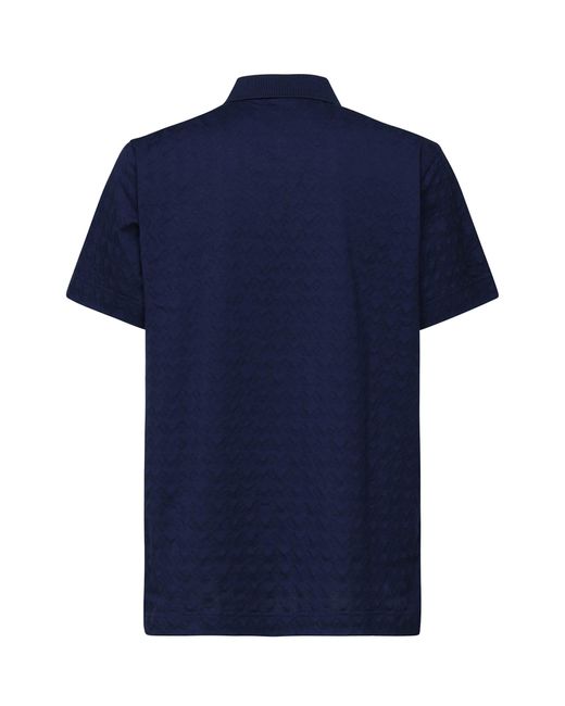 Givenchy Blue Polo With Embroidered Logo for men