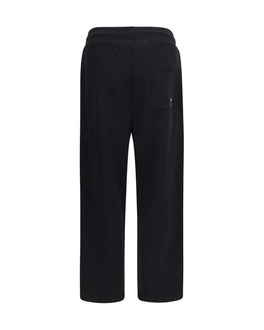AMI Black Quota Cotton Sweatpants for men