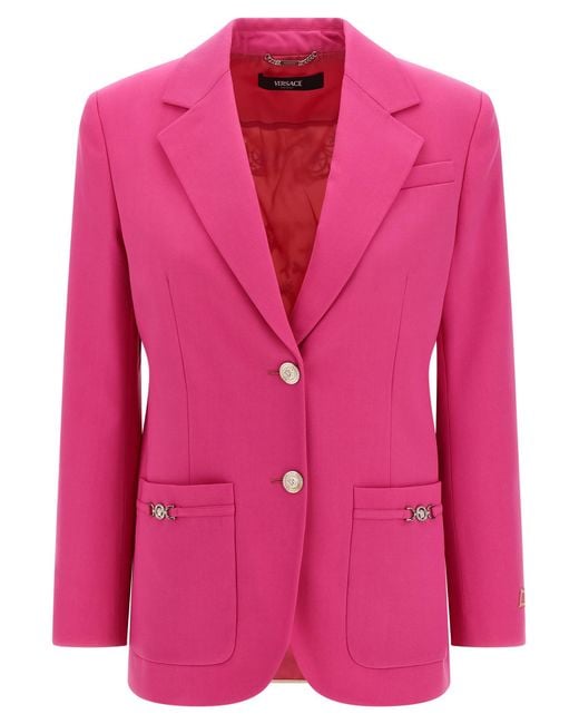 Versace Pink 'Underwater Barocco' Blazer