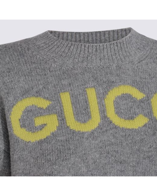 Gucci Gray Wool Knitwear