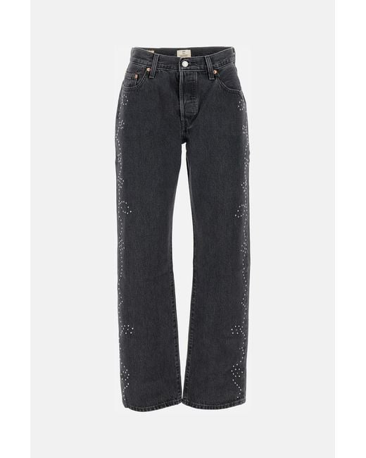 Levi's Black Levis 501 90S With Studs