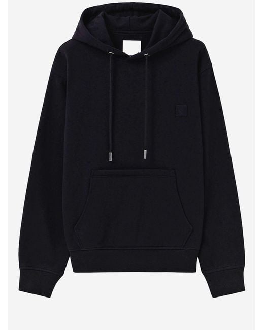 Wooyoungmi Black Cotton Hoodie Sweatshirts for men