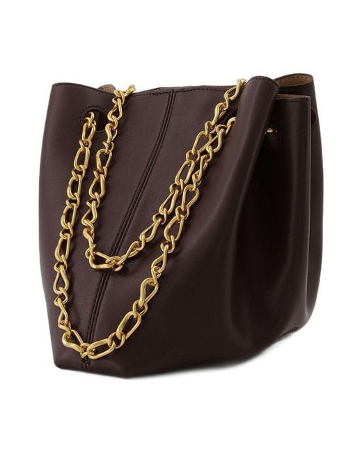 Nanushka Brown The Gather Bucket Bag
