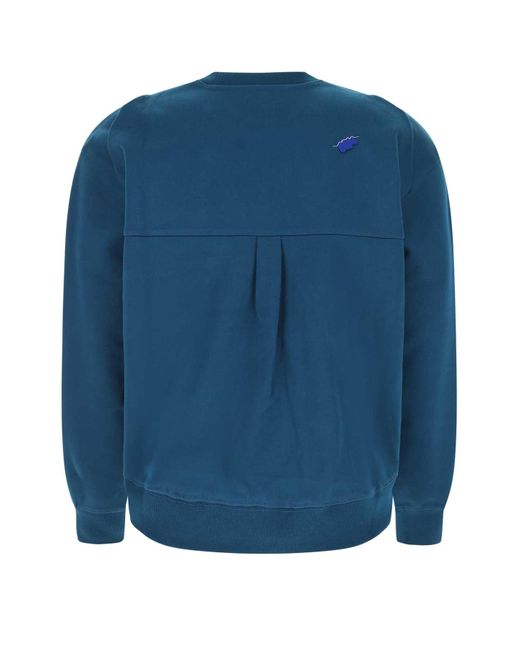 Adererror Blue Cotton Blend Sweatshirt for men