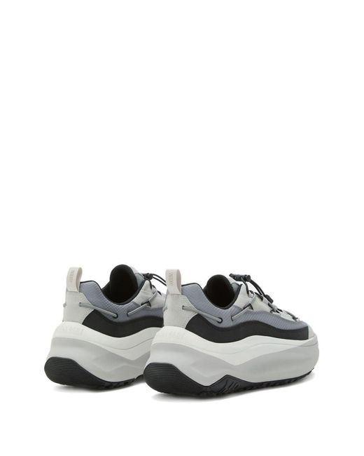 Moon Boot Gray Sneakers Moon247 Xlace Suede Cowhide Trainers for men