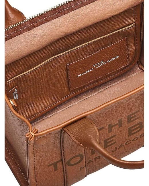Marc Jacobs Brown Satchel Bag Cow Leather Tote-Bags