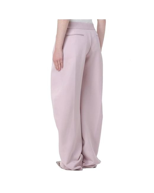 The Attico Pink Wool Blend Taloired Pants