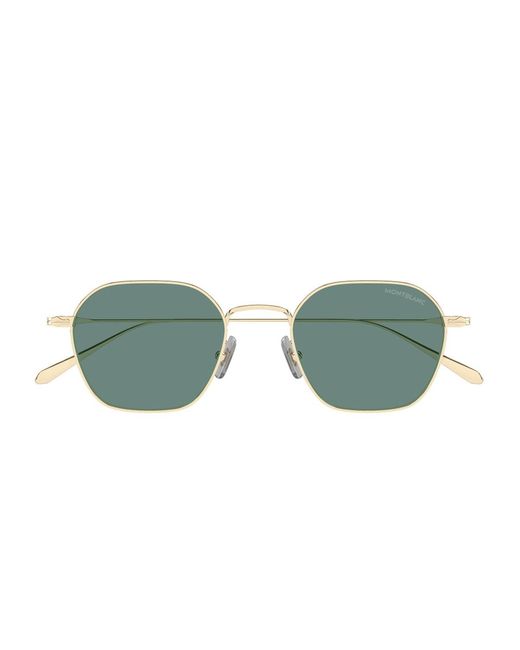 Montblanc Green Mb0472S Linea Nib Metallo Sunglasses for men