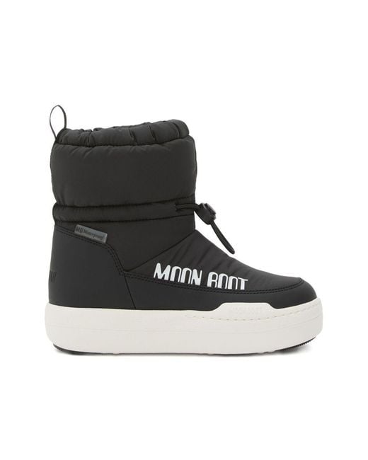 Moon Boot Black Icon Kids Polyester; Polyurethane