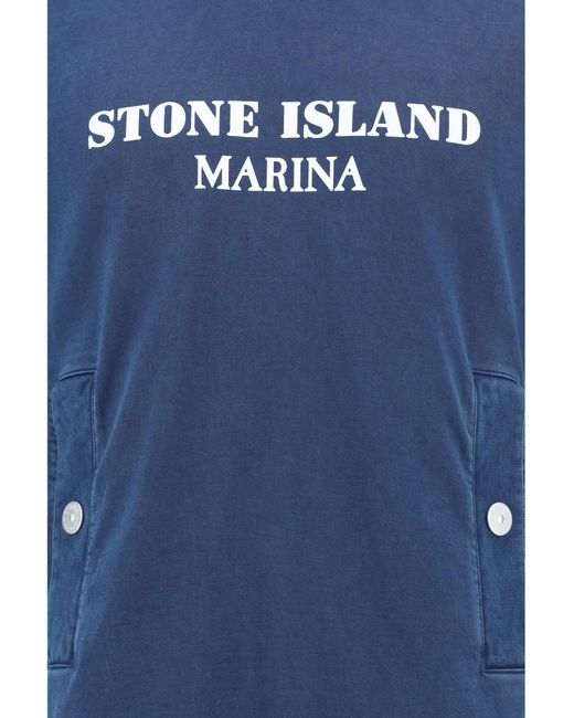 Stone Island Blue Sweatshirts for men