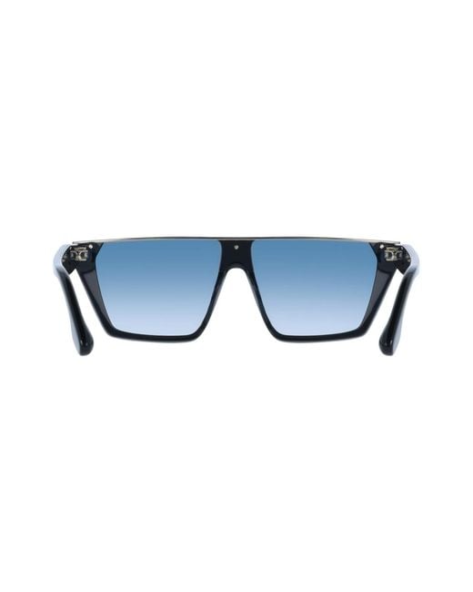 Victoria Beckham Blue Vb683S Logo Sunglasses Accessories