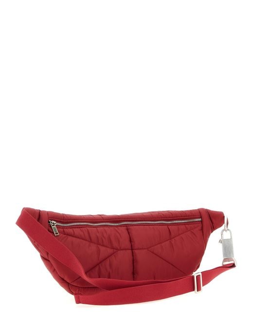 Rick Owens Red Polyester Crossbody Bag