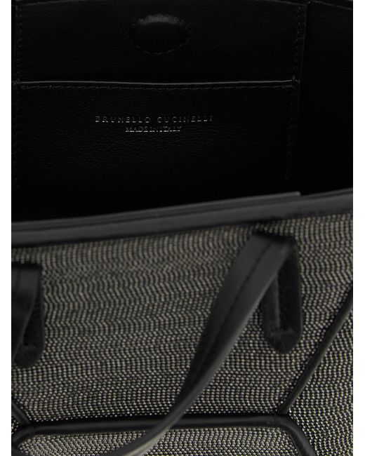 Brunello Cucinelli Black Brass Handbag Bag