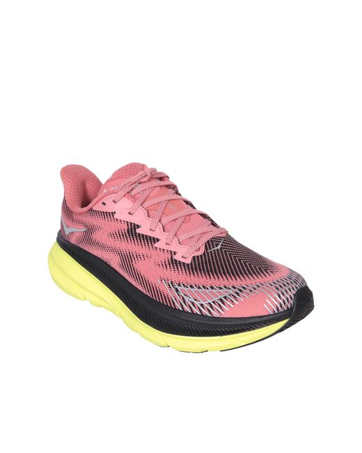 Hoka One One Pink Clifton9 Gtx Bord Sneakers for men