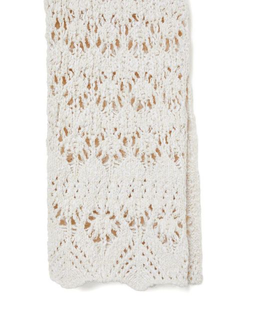 Alanui White Lagoon Romance Cotton Trousers