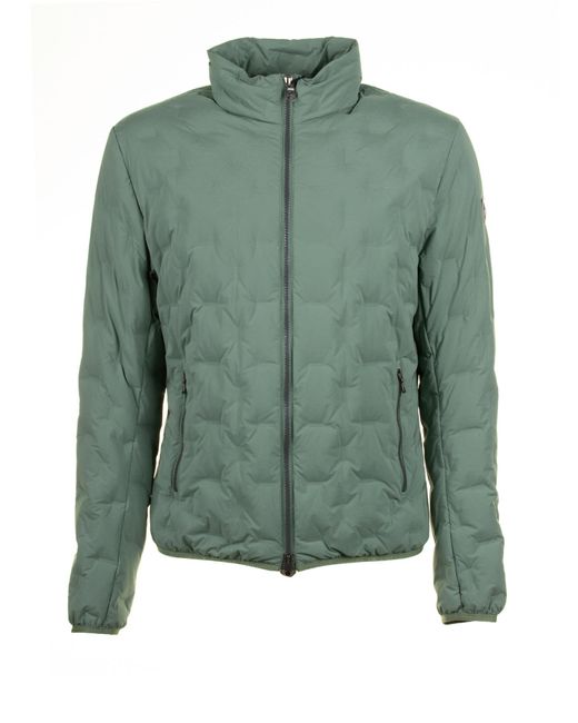 Colmar Green Quilted Jacket With Padded Collar for men