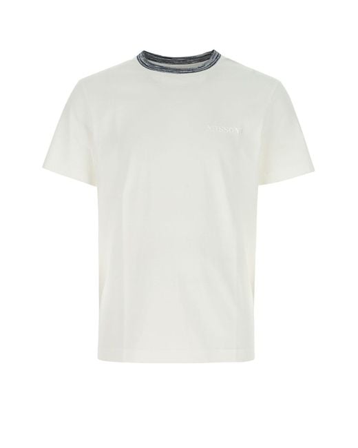 Missoni White Cotton T-shirt for men