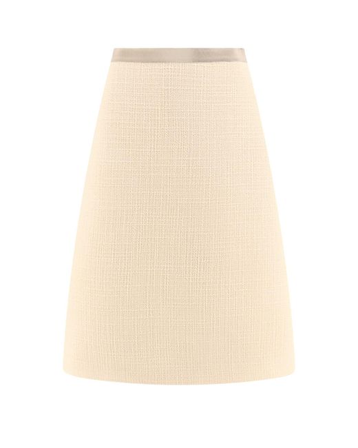 Valentino Natural Virgin Wool Blazer With Silk Lining