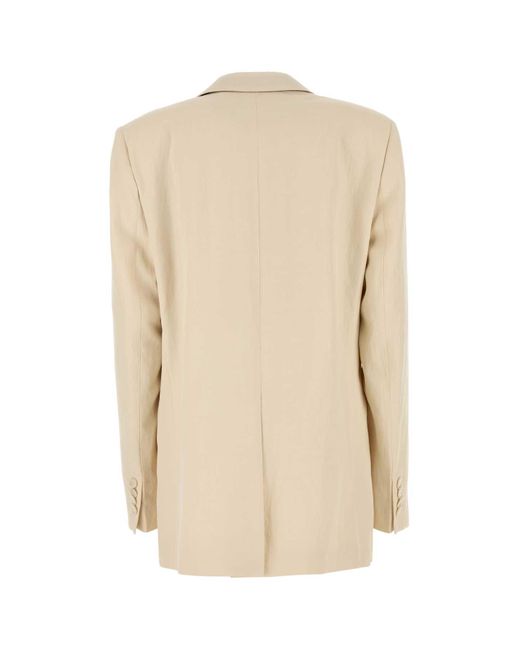 Stella McCartney Natural Ivory Viscose Blend Blazer