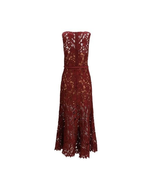 Self-Portrait Red Maxi Dresses