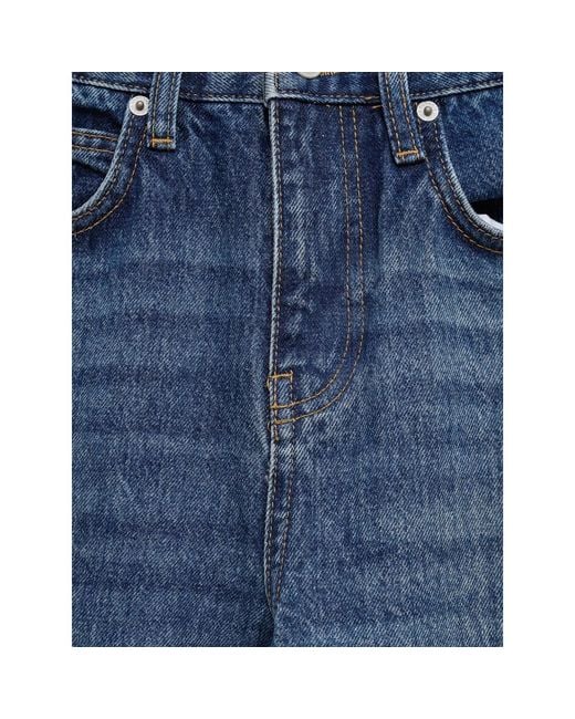 Frankie Shop Blue Straight-Leg Jeans Dalston Denim Cotton