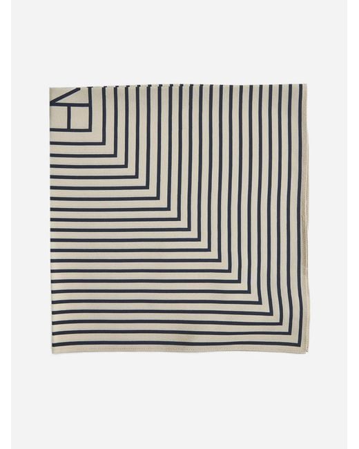 Totême  Black Signature Monogram Silk Scarf