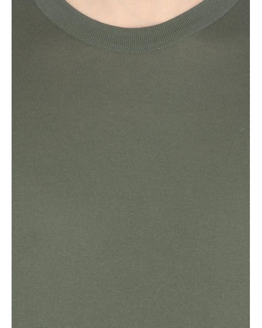 John Smedley Green Kempton T-Shirt for men