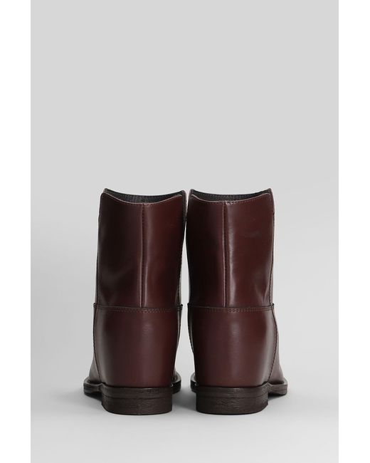 Via Roma 15 Brown Ankle Boots Inside Wedge