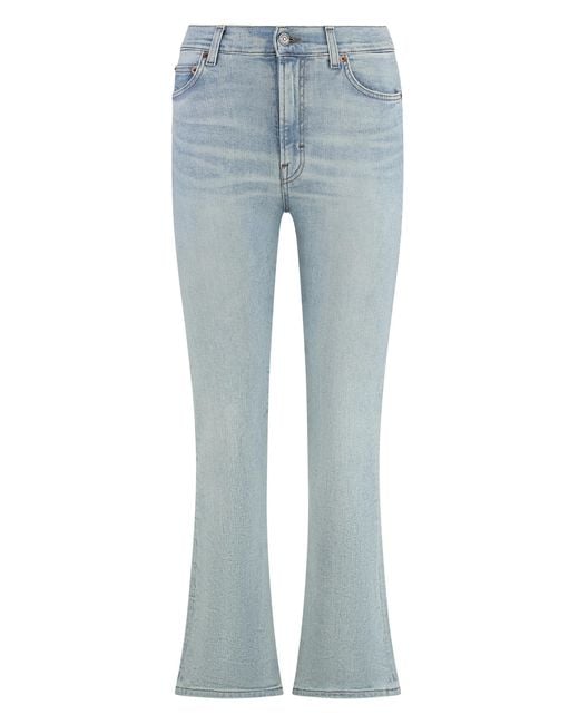 Haikure Blue Formentera 5-Pocket Flared Jeans Cotton