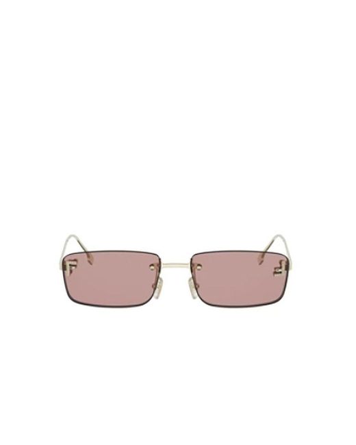 Fendi Pink Sunglasses Metal (Other) Eyewear