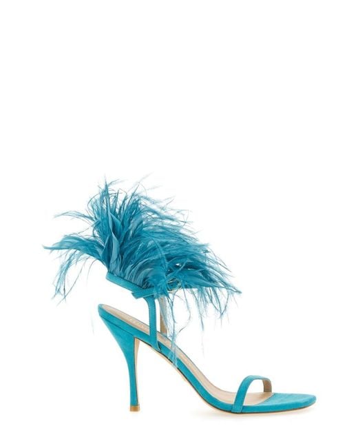Stuart Weitzman Blue Plume 100 Sandals Not Specified