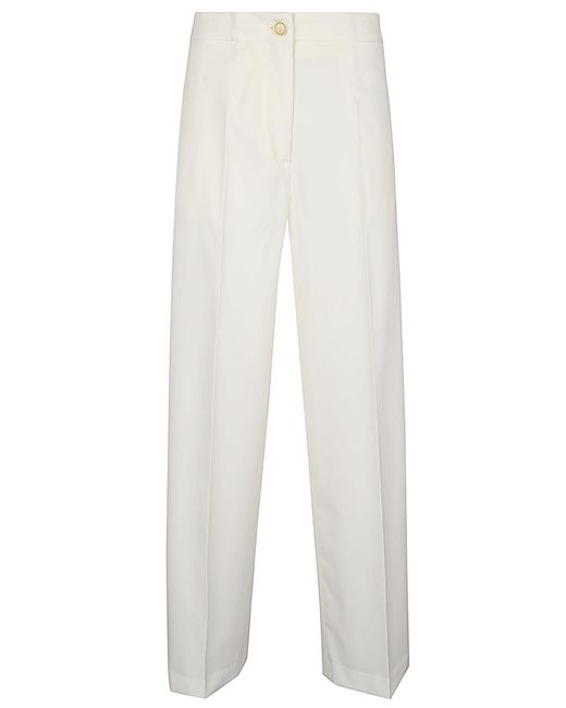 Erika Cavallini Semi Couture White Trousers