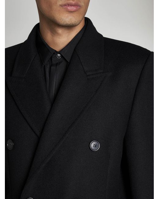 Saint Laurent Coats in Black for Men Lyst
