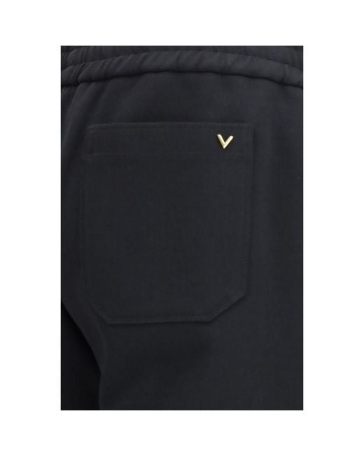 Valentino Blue Cotton Joggers (Workout Pants) for men