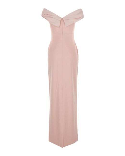 Solace London Pink Dress Adele Polyester