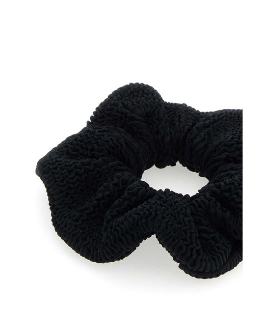 Hunza G Black Fabric Scrunchie