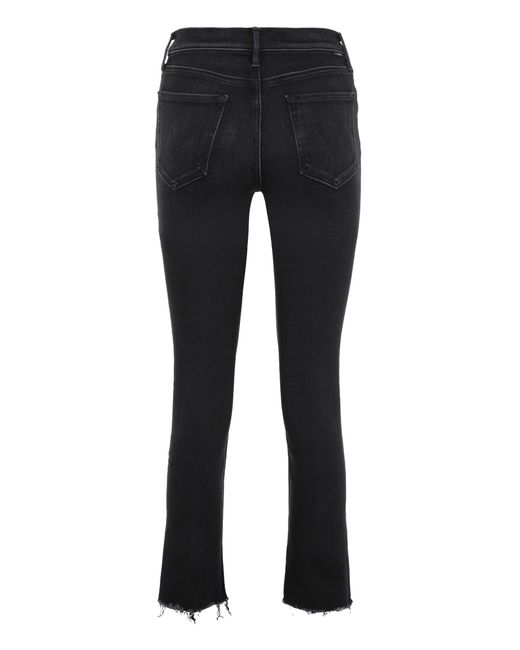 Mother Black The Rascal Ankle Snippet Jeans