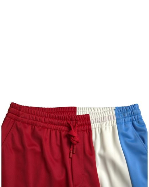 Dolce & Gabbana Red Polyester Sweatmen's Pants for men