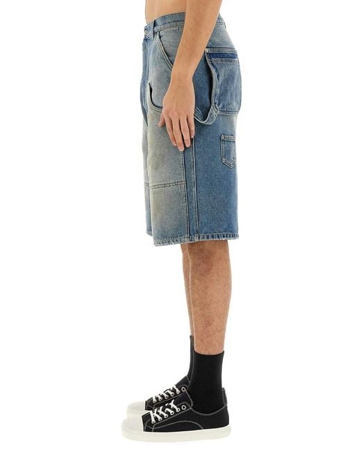 Moschino Blue Shorts Cotton for men