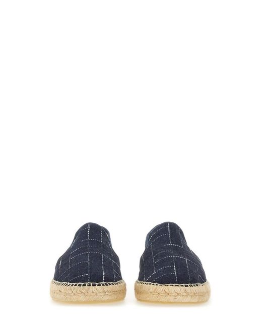 KENZO Blue Espadrille With Logo Embroidery for men