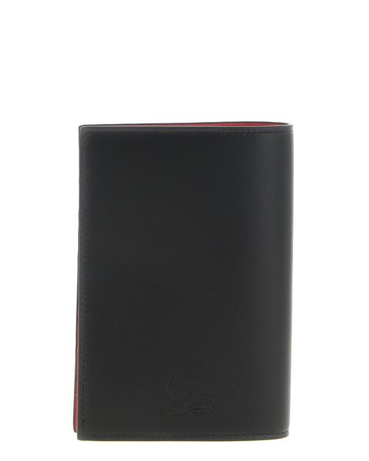 Christian Louboutin Black 'Mooncrest' Passport Holder for men