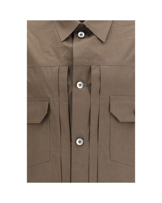 Sacai Brown Cotton Coat Clothing for men