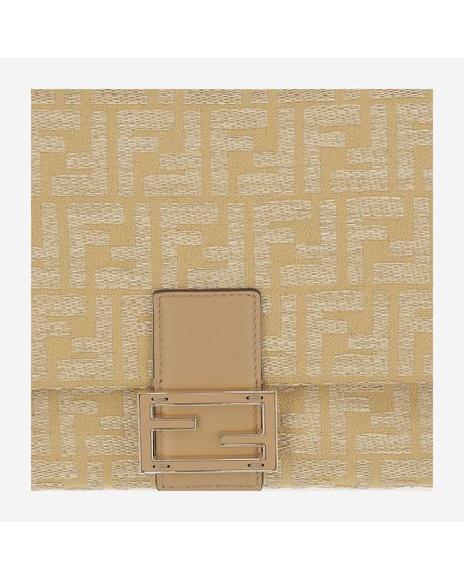 Fendi Natural Shoulder Bag Leather